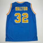 Facsimile Autographed Bill Walton UCLA Blue Reprint Laser Auto College Basketball Jersey Size Men’s XL