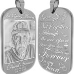 Custom Engraved Dog Tag Necklace | In Loving Memory Jewelry | Personalized Memorial Keepsake | Stainless Steel Remembrance Gift