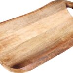 GoCraft Mango Wood Cutting Board – Handcrafted Wooden Chopping Board for Kitchen Prep, Serving & Charcuterie – Rustic & Durable Cutting Surface