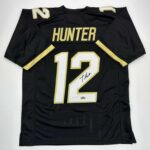 Facsimile Autographed Travis Hunter Colorado Black Reprint Laser Auto College Football Jersey Size Men’s XL