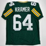 Facsimile Autographed Jerry Kramer Green Bay Green Reprint Laser Auto Football Jersey Size Men’s XL