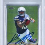 Keenan Allen San Diego Chargers Autographed 2013 Topps Chrome #14 Beckett Fanatics Witnessed Authenticated Rookie Card – Football Slabbed Autographed Rookie Cards