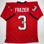 Facsimile Autographed Nate Frazier Georgia Red Reprint Laser Auto College Football Jersey Size Men’s XL