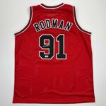 Autographed/Signed Dennis Rodman Chicago Red Basketball Jersey JSA COA
