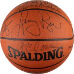 1985-86 Boston Celtics NBA Champs Team Signed Official NBA Game Basketball UDA – Autographed Basketballs