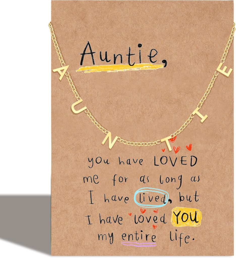 Necklaces Gift for Mother Aunt Auntie Grandma Gigi Nana Sister Mothers Day Pendant Necklace Birthday Christmas Gifts