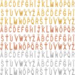 Letter Beads for Bracelets, 156Pcs/6 Sets Letter Charms, Charms for Women, DIY Alphabet Beads with Jump Rings for Jewelry Making, Trendy Custom Name Necklace Gold Jewelry for Womens