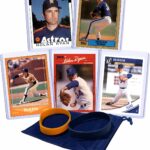 Nolan Ryan (5) Assorted Baseball Cards Gift Pack – Houston Astros, Texas Rangers, California Angels