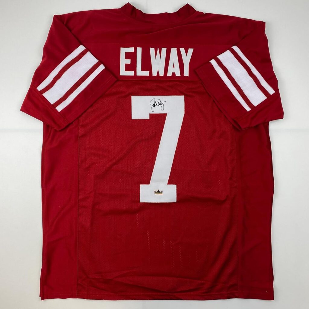 Facsimile Autographed John Elway Stanford Red Reprint Laser Auto College Football Jersey Size Men’s XL