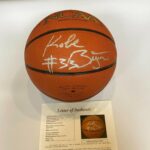 Beautiful Kobe Bryant #33 Pre Rookie (High School Era) Signed Basketball JSA COA – Autographed Basketballs