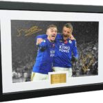 Kitbags & Lockers James Maddison Jamie Vardy Leicester City FC Autographed Signed Photo Photograph Picture Frame Soccer Gift
