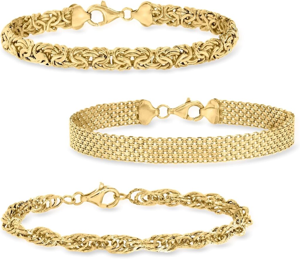 Ross-Simons Jewelry Set: 3 Link Bracelets