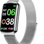 Health Fitness Tracker with 24/7 Heart Rate, Smart Watch with Blood Pressure and Blood Oxygen Monitor, Bulit-in 120+ Sport Mode, Sleep Tracking Waterproof Activity Tracker for Women Men (Silver)