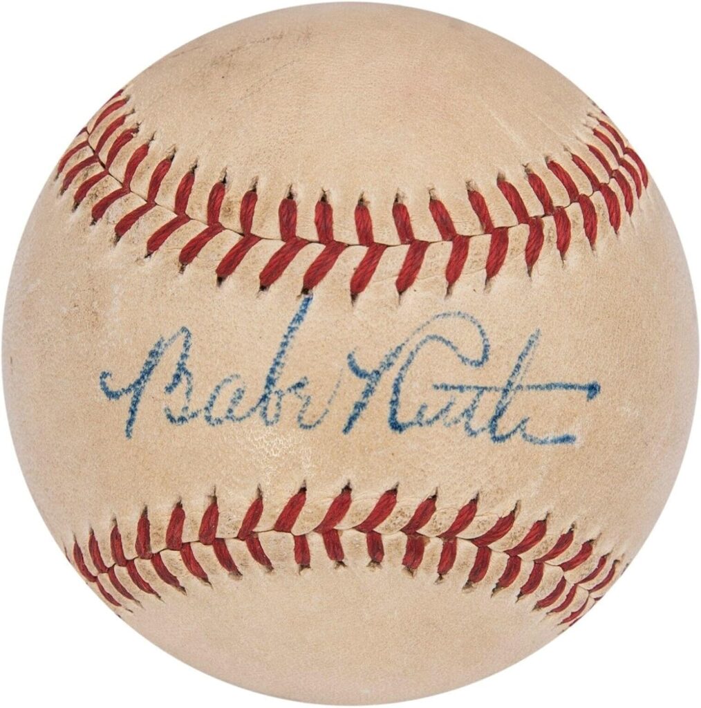 Babe Ruth Single Signed Baseball One Of The Finest In The World PSA DNA COA – Autographed Baseballs