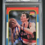 Kiki VanDeWeghe Signed 1986 Fleer #117 Autographed Basketball Card PSA 10 – Unsigned Basketball Cards