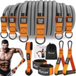 HPYGN Heavy Resistance Bands, 300LBS Exercise Bands for Working Out, Fitness Bands with Handles, Workout Bands for Men, Weight Bands Set for Muscle Training, Strength, Slim, Yoga, Home Gym Equipment