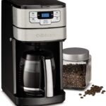 Cuisinart Automatic Grind and Brew 12-Cup Coffeemaker with 1-4 Cup Setting and Auto-Shutoff, Black/Stainless Steel, DGB-400NAS