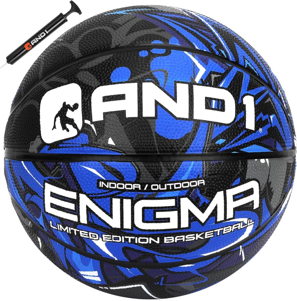 AND1 Enigma Basketball – Streetball for Indoor and Outdoor Use, Deep Channel Construction and Durability