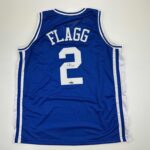 Facsimile Autographed Cooper Flagg Duke Blue Reprint Laser Auto College Basketball Jersey Size Men’s XL