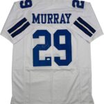 Autographed/Signed DeMarco Murray Dallas White Football Jersey JSA COA