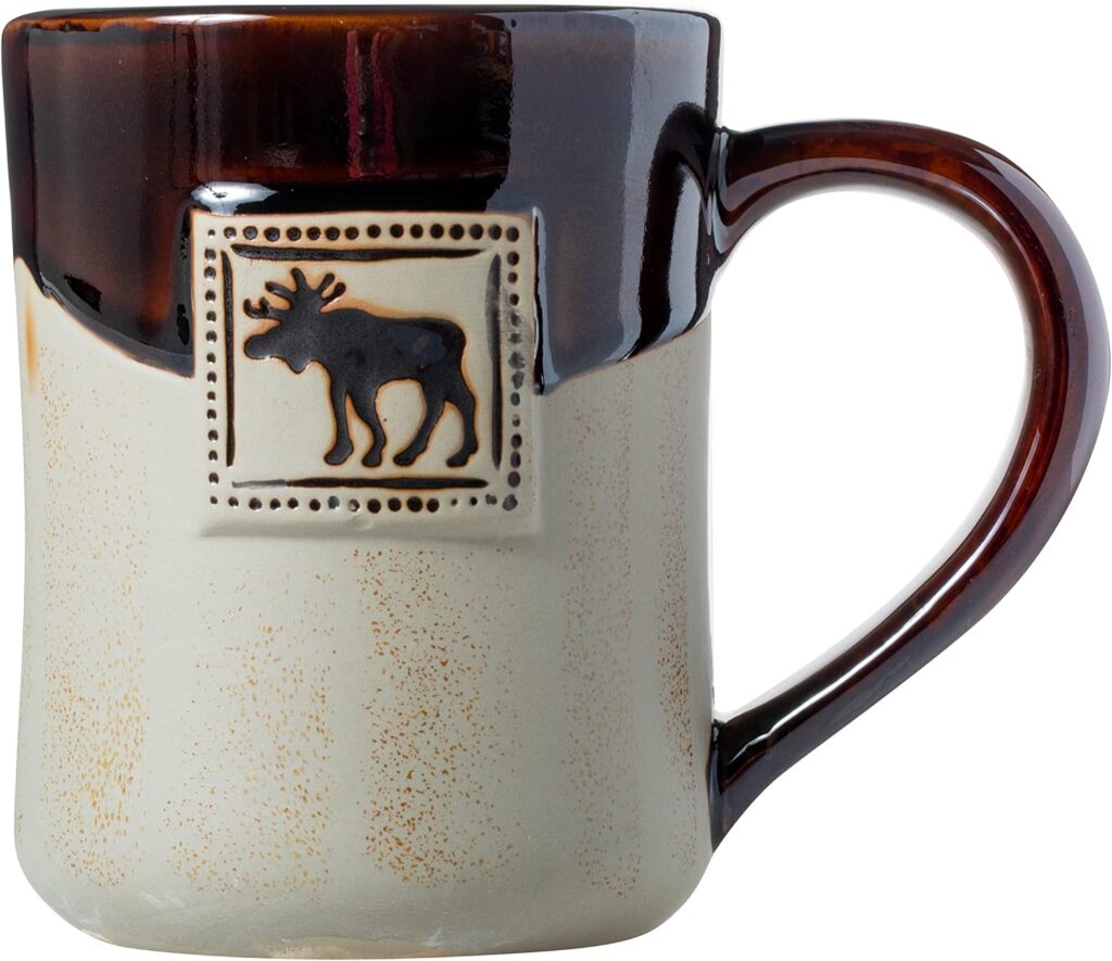 Cape Shore 16oz Hand-Crafted Stamped Potter’s Mug (Moose)