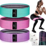Renoj Resistance Bands, Yoga Starter Sets for Women and Men, 3 Set of Stretch Exercise Workout Bands for Booty Legs, Elastic Pilates Flexbands