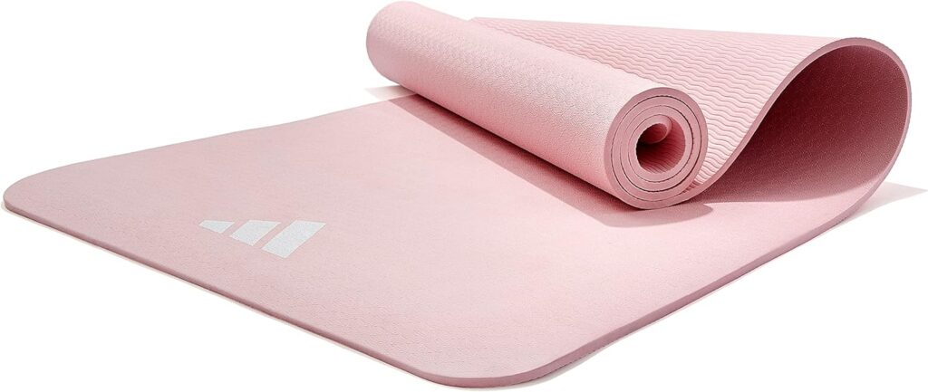 adidas Yoga Mat – Eco Friendly – Non Slip, Durable Textured Surface, 8mm