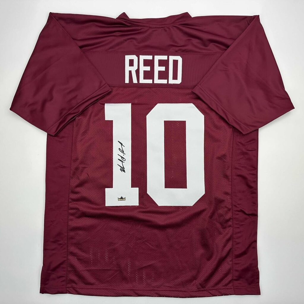 Facsimile Autographed Marcel Reed Texas A&M Maroon Reprint Laser Auto College Football Jersey Size Men’s XL