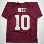 Facsimile Autographed Marcel Reed Texas A&M Maroon Reprint Laser Auto College Football Jersey Size Men’s XL