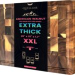 (1.7″ Extra Thick & Large) 20″x15″ American Black Walnut Wood End Grain Cutting Board for Kitchen with Juice Groove, Inner Handles, Heavy-Duty Butcher Block, Wooden Chopping Board, Charcuterie Boards