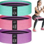 WALITO Resistance Bands for Working Out, Fabric Exercise Bands for Legs and Butt, Workout Bands for Women and Men, Booty Band for Yoga Starter Set, Pilates, Rehab, Fitness and Home Workout