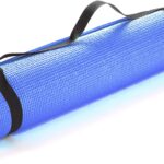 Mind Reader YOGAPVC-BLK All Purpose Extra Thick Yoga Fitness & Exercise Mats with Carrying Strap, High Density Anti-Tear