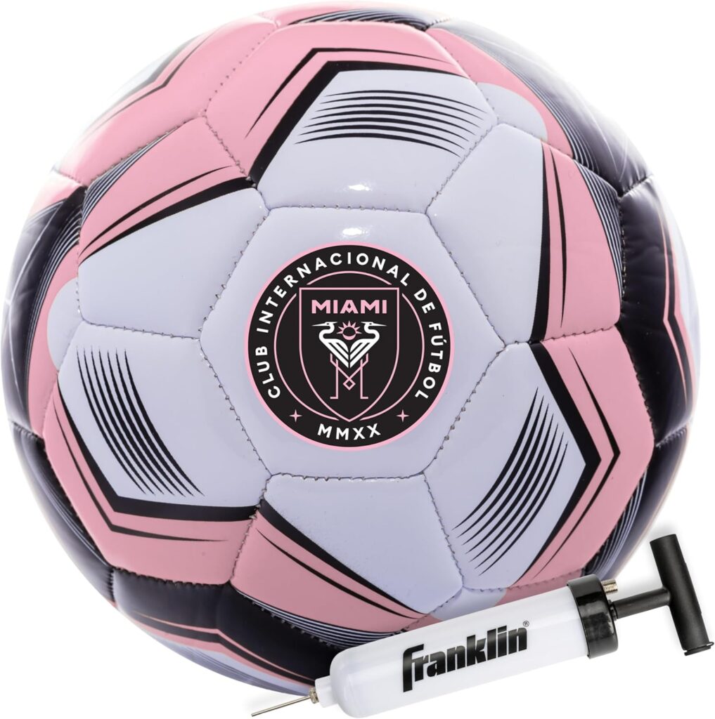 Franklin Sports Official MLS Team Soccer Balls – Official Size 5 Soccer Balls – Regulation Size + Weight Soccer Ball for Kids + Adults – Boys + Girls Soccer Ball – Air Pump Included