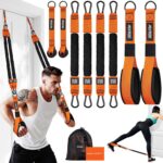 Resistance Bands, Exercise Bands with Handles, Door Anchor, Heavy-Duty Tricep Workout Equipment for Pushdowns, Bicep Curls, Face Pulls, Home Gym Equipment Training for Back, Abs, Triceps