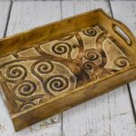 Rectangular Wooden Serving Tray, Wooden Plate, Tea/Drink Plate, Serving Tray for Dinner, Snack Tray | Size: 15 x 10 x 3.3 Inches