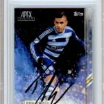 Dom Dwyer Signed Soccer Card, 2015 Topps Apex MLS #18, Beckett Authenticated Autograph and Slabbed, Sporting Kansas City Autographed Football Cards KC Auto Collectibles
