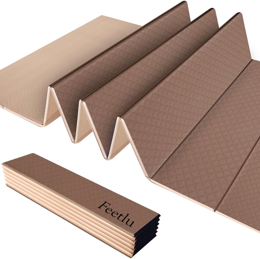 Foldable Yoga Exercise Mat – Lightweight, Anti-Slip, and Easy to Store for Yoga, Pilates, Home Workouts, and Floor Exercises