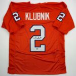 Facsimile Autographed Cade Klubnik Clemson Orange Reprint Laser Auto College Football Jersey Size Men’s XL