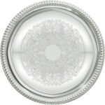 Winco CMT-14 Round Tray, 14-Inch, Chrome,Medium