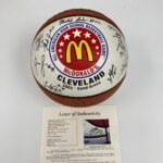 Lebron James Pre Rookie 2003 All American High School Team Signed Basketball JSA – Autographed Basketballs