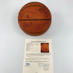 1998-99 San Antonio Spurs NBA Champs Team Signed Basketball Tim Duncan JSA COA – Autographed Basketballs