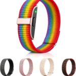 Smart Bracelets for Women & Men,Activity & Fitness Tracker with 120+ Sports Modes,24/7 Heart Rate&Blood Pressure Monitoring,Sleep & Stress Tracking,IP68 Waterproof,5 Wristband,No Subscription(Rainbow)