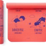 Myga Silk Print Kids Yoga Mat,Non-Slip Yoga Mat for Childrens Exercise, Fitness, Yoga and Mindfulness Lightweight, Easy Clean Play Mat for Girls and Boys