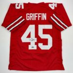 Facsimile Autographed Archie Griffin Ohio State Red Reprint Laser Auto College Football Jersey Size Men’s XL