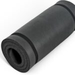 CAP Barbell 1-Inch High Density Exercise Yoga Mat with Strap | Multiple Colors