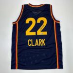 Facsimile Autographed Caitlin Clark Indiana Blue Reprint Laser Auto Basketball Jersey Size Men’s XL
