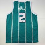 Facsimile Autographed LaMelo Ball #2 Rookie Charlotte Teal Reprint Laser Auto Basketball Jersey Size Men’s XL