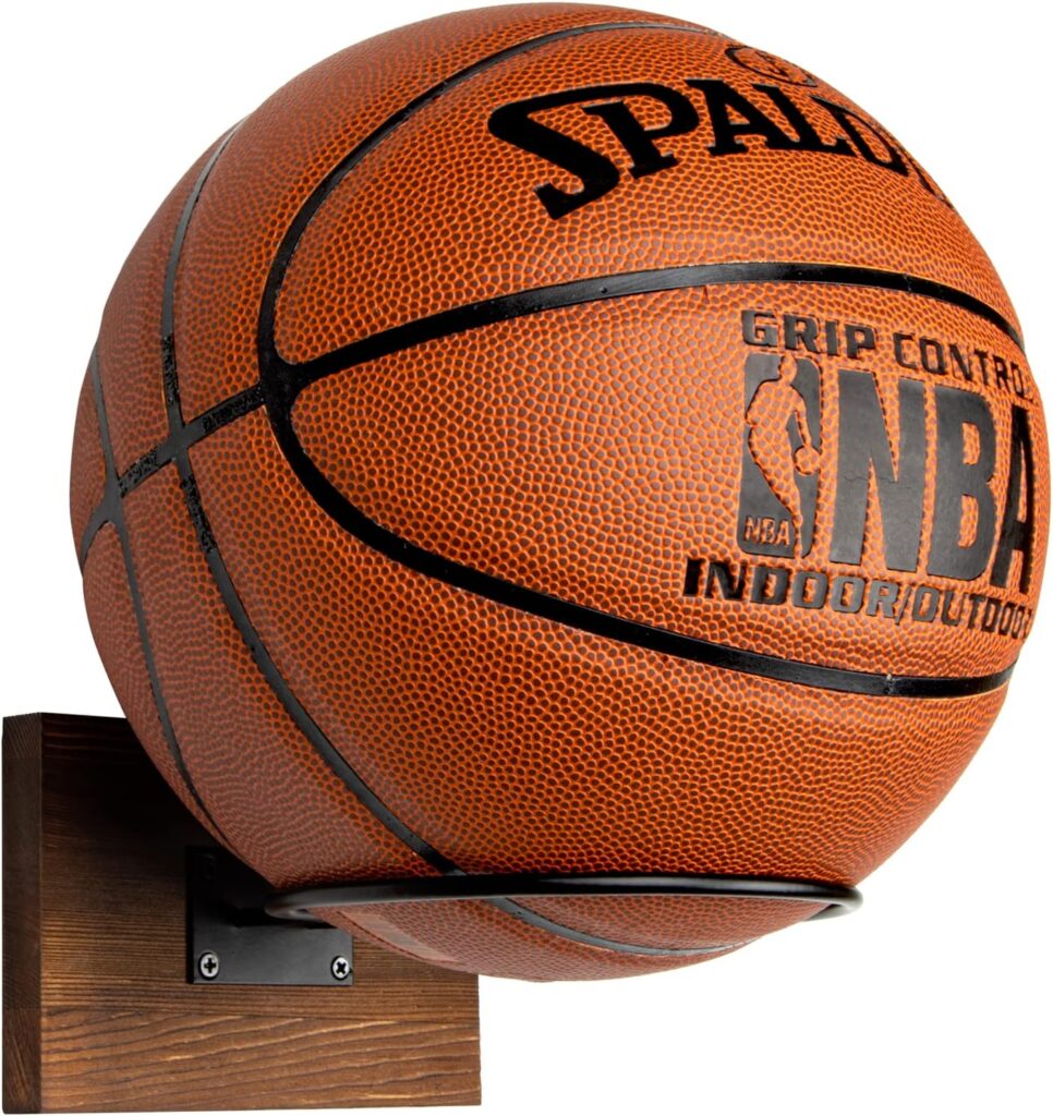 PUERSI Ball Holder Wall Mount Ball Stand Display Storage for Basketball Football Soccer Volleyball