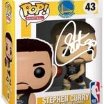 Stephen Curry #43 Facsimile Signed Reprint Laser Autographed Funko POP! Basketball NBA: Golden State Warriors Figurine with Protector Case