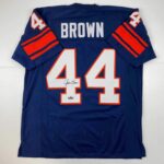 Facsimile Autographed Jim Brown Syracuse Blue Reprint Laser Auto College Football Jersey Size Men’s XL